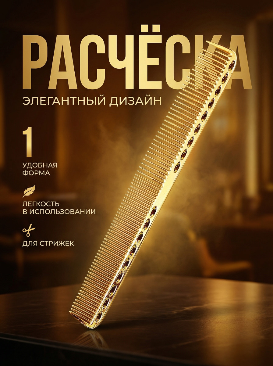 Расчески для стрижки металлические