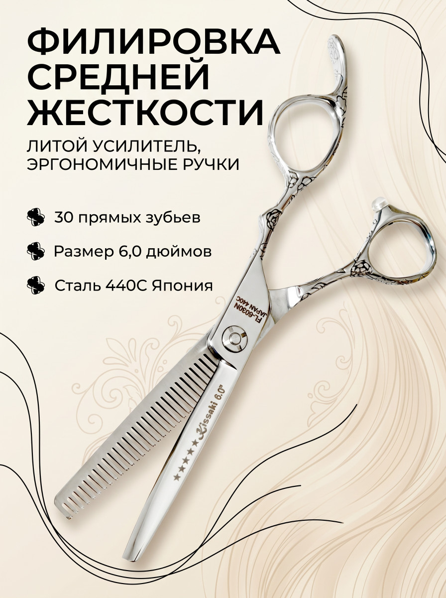Ножницы парикмахерские Kissaki  FL-6030N